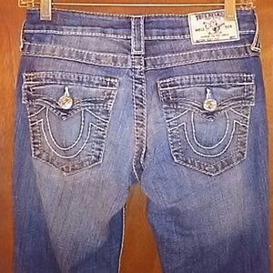 Trbj True Religion Boot Cut Jeans Size 25